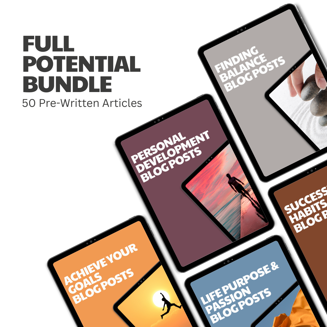 Full Potential Bundle – 50 Pre-Written Articles